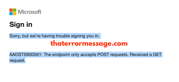 The Endpoint Only Accepts Post Requets