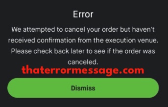 We Attempted To Cancel Your Order But Havent Recieved Confirmation Robinhood