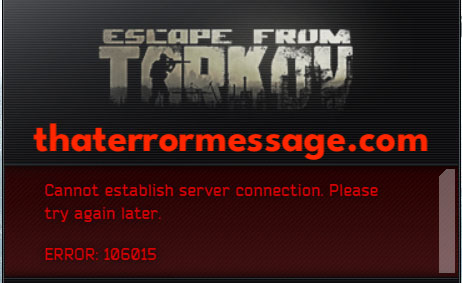 106015 Error Escape From Tarkov