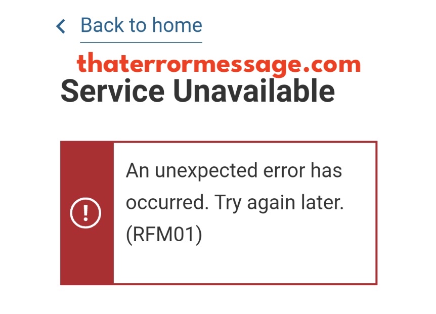 Rfm01 Error Mygov
