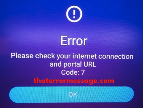 Error Code 7 Mytvonline2