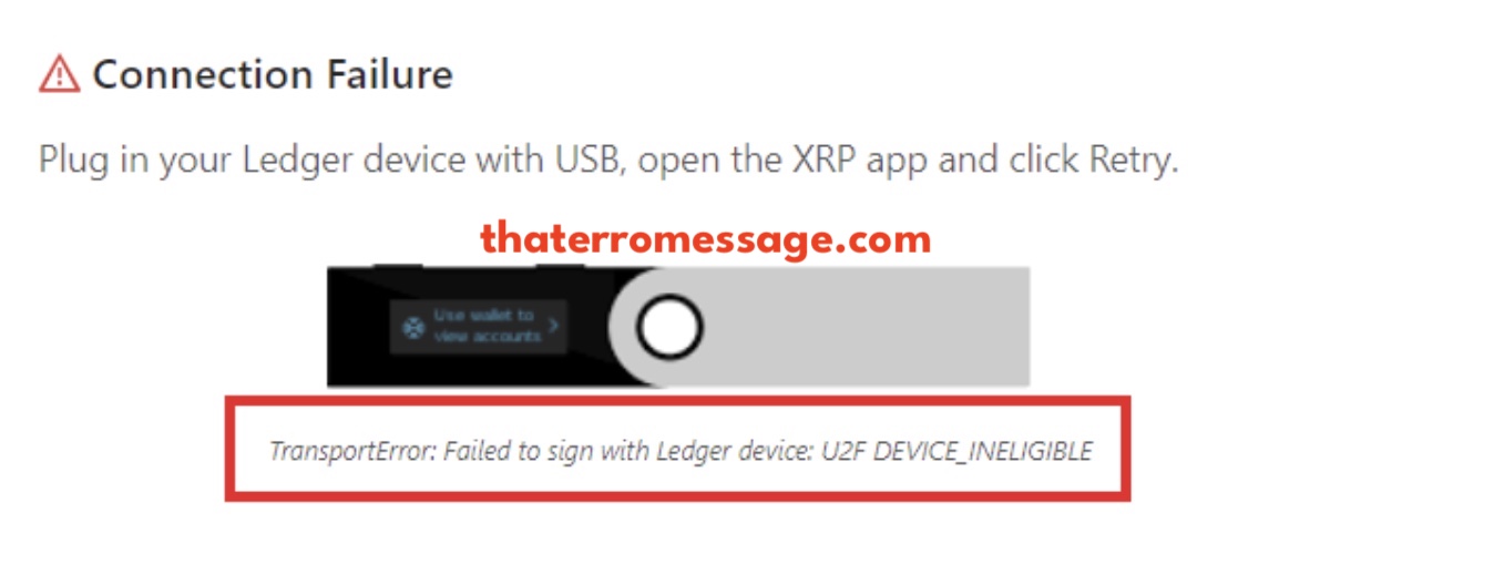 Transport Error Failed To Sign In Ledger Device U2f Device Xumm