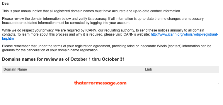 Important Notice Regarding Your Domain Names