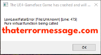 Lowlevelfatalerror Unknown Gta