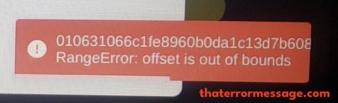 Range Error Offset Is Out Of Bounds Cnft Io