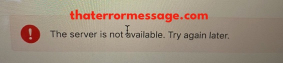 The Server Is Not Available Apple Connect