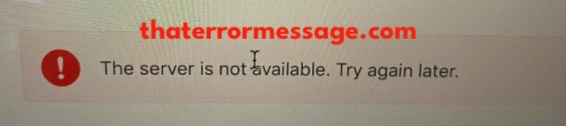 The Server Is Not Available Apple Connect