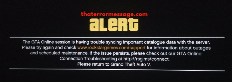 The Gta Online Session Is Having Trouble Syncing