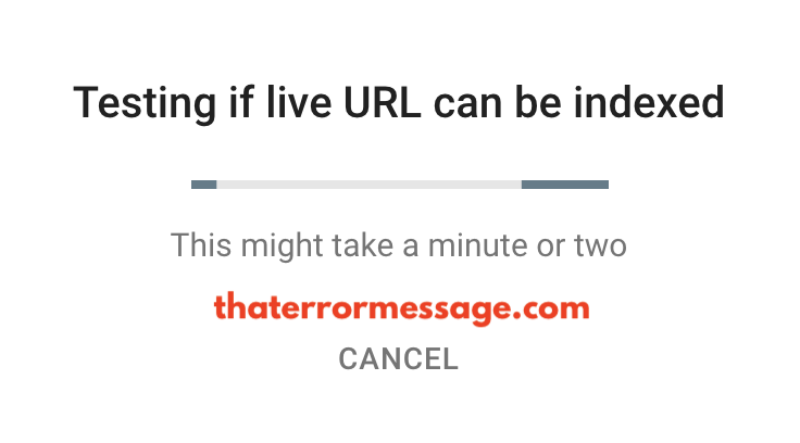 Testing If Live Url Can Be Indexed