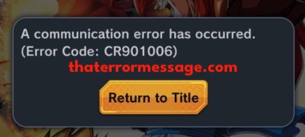 Communication Error Occurred Cr01006 Dragonball Legends