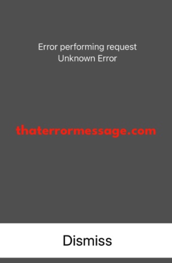 Error Performing Request Unknown Error Voicemail Ios Iphone