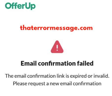 Email Confirmation Link Is Expired Offerup