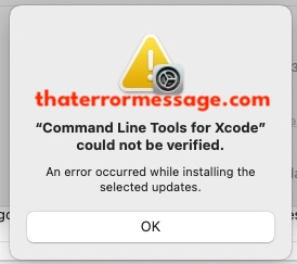 Command Line Tools For Xcode Could Not Be Verified Macos