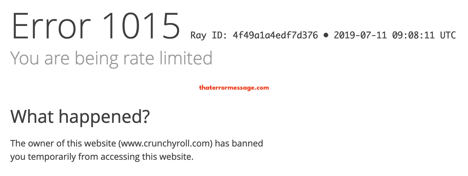 Error 1015 Crunchyroll