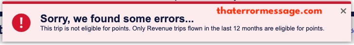 This Trip Is Not Eligible For Points Southwest Airlines Rapid Rewards