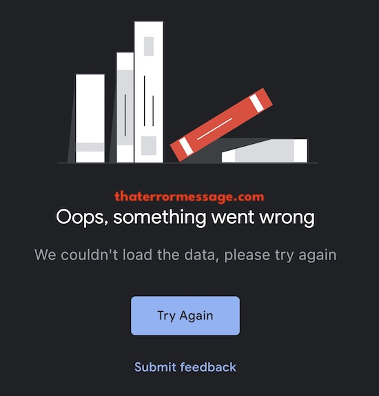 We Couldnt Load The Data Google Analytics App