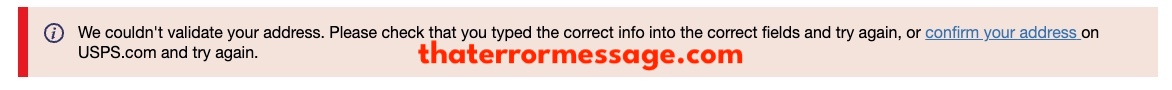 We Couldnt Validate Your Address Usps Covid Tests