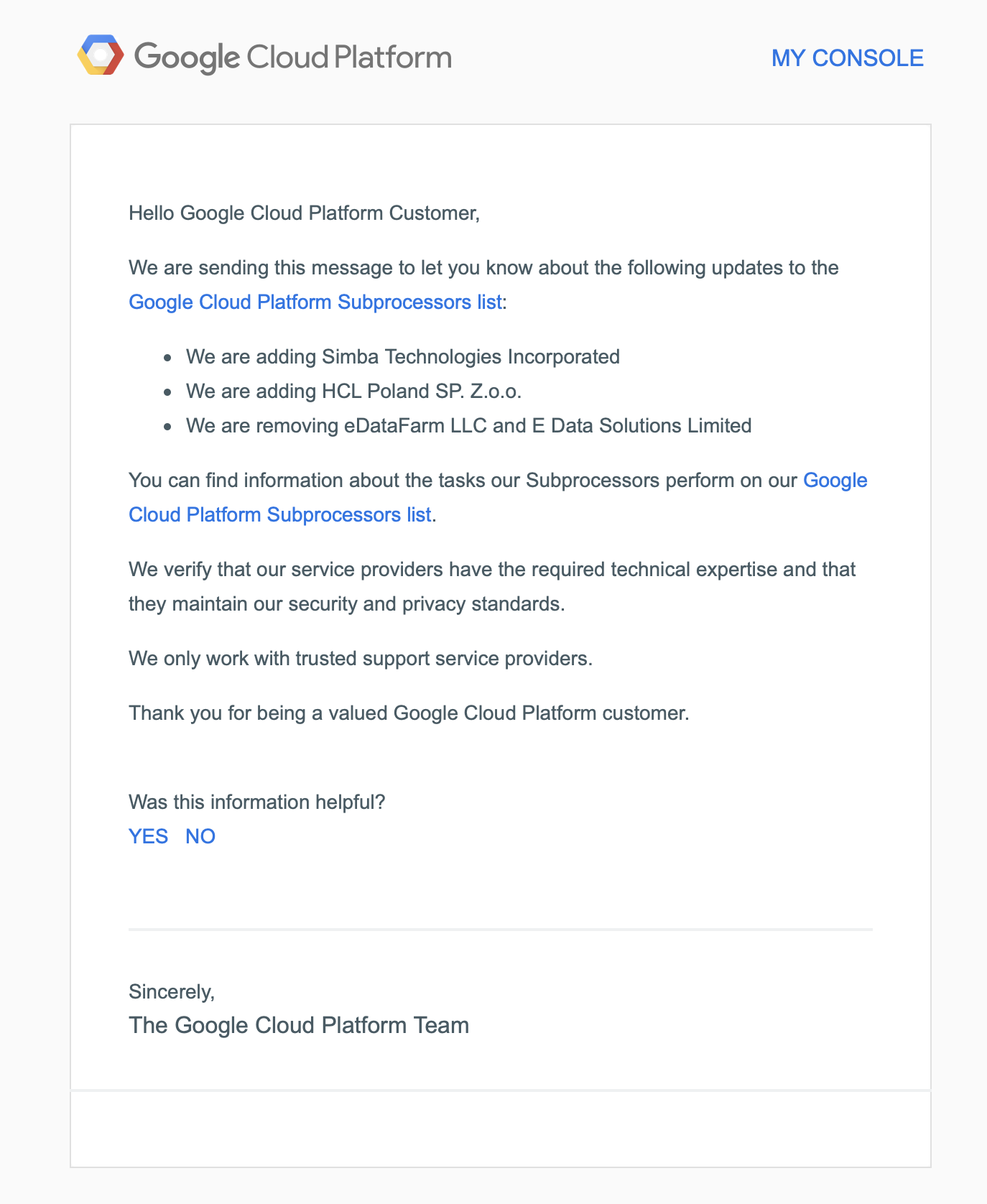 Updates To Google Cloud Platform