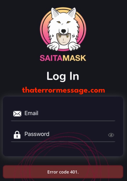 Saitamask Code 401 Login