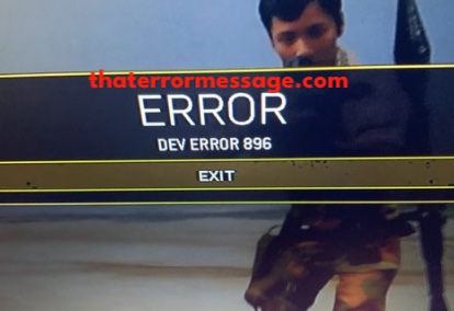 Dev Error 896 Call Of Duty