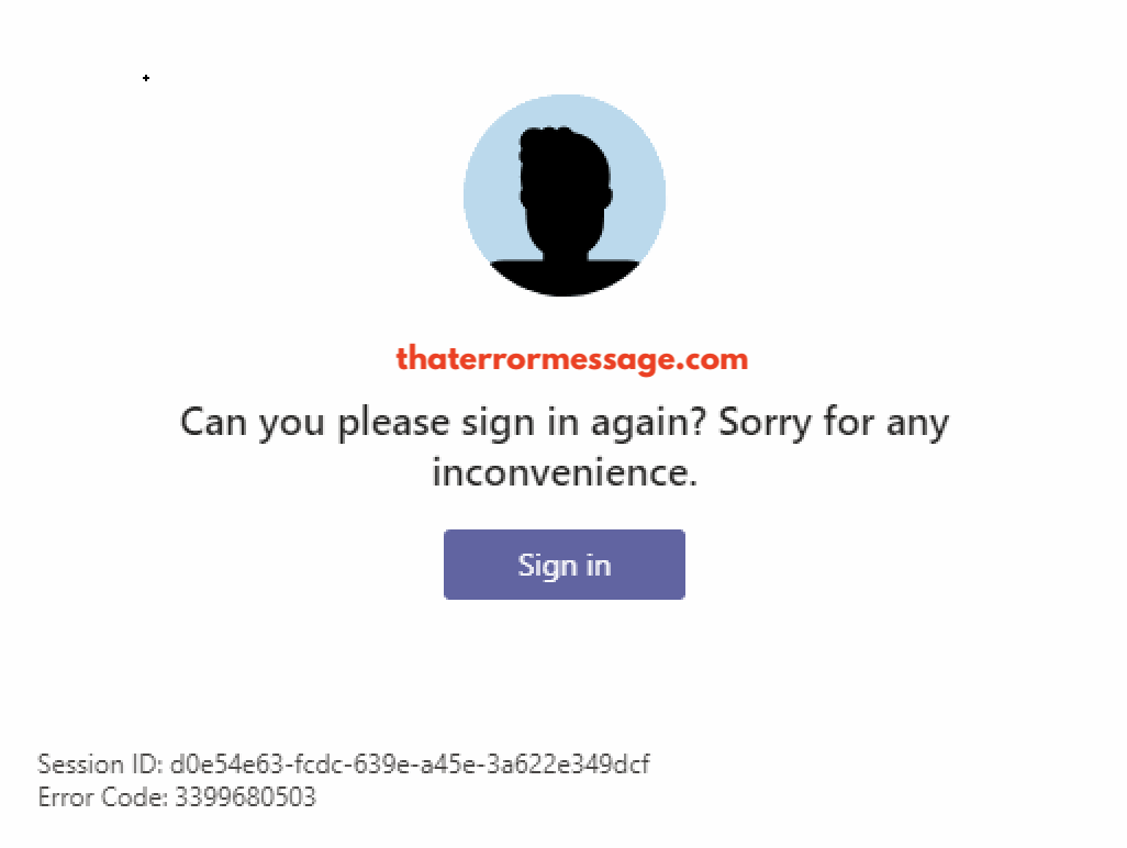 Can You Please Sign In Again Teams