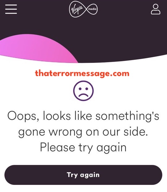 Something Wrong Our Side Virgin Media