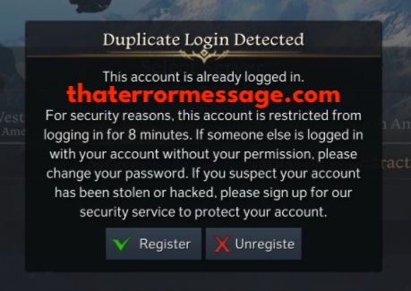 Duplicate Login Detected Lost Ark