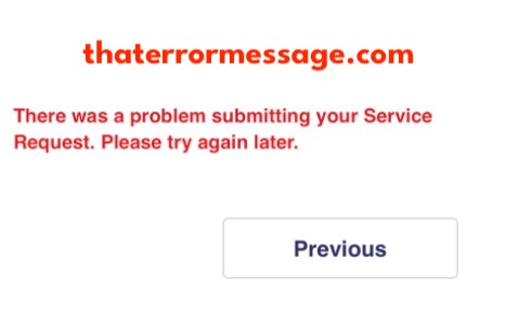 Problem Submitting Your Service Request Usps