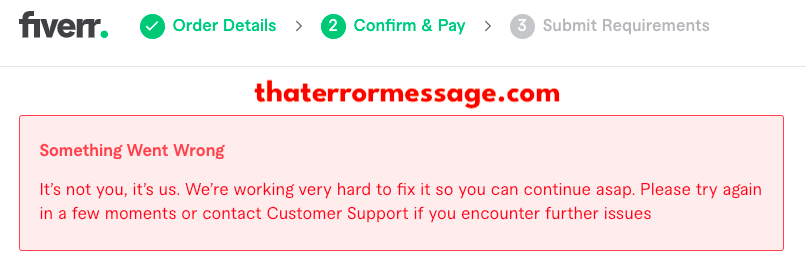 Something Went Fiverr