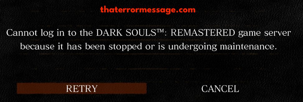 Cannot Log In To The Dark Souls Game