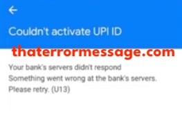 U13 Google Pay Error