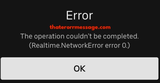 Realtime Networkerror Uber