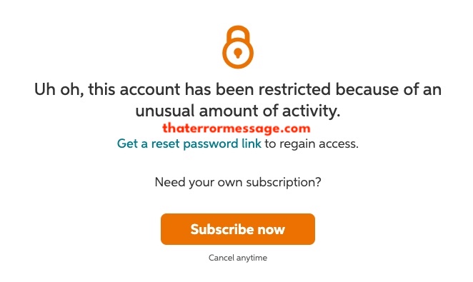 Account Restricted Unusual Amount Of Activity Chegg