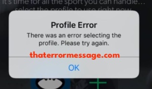 Yo Profile Error Time Out