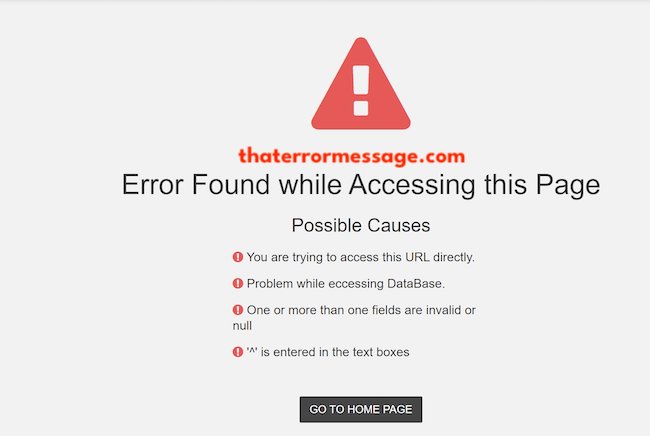Error Found While Accessing This Page Income Tax India