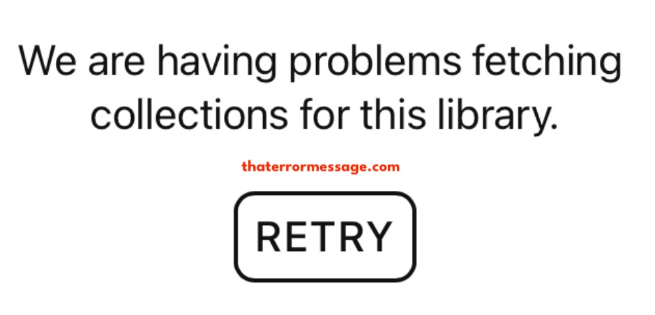 Problems Fetching Collections For This Library Libby