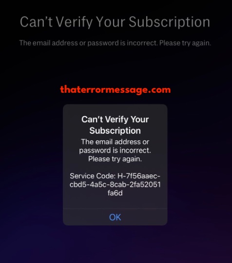 Cant Verify Subscription Hbo