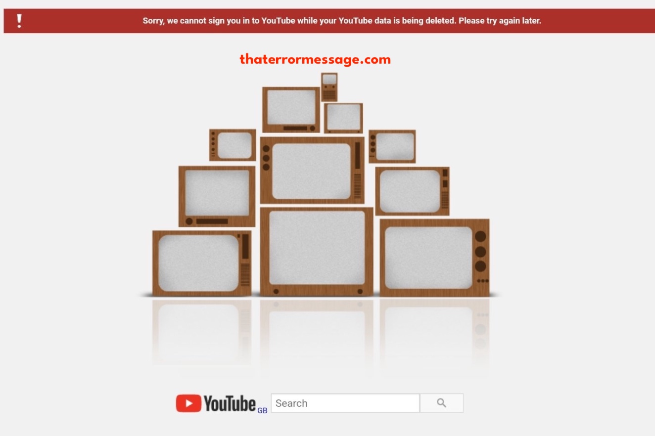 We Cannot Sign You In To Youtube While Your Youtube Data Is Being Deleted