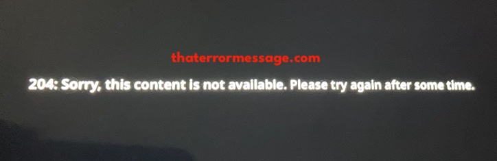 204 Sorry This Content Is Not Available Zee5 Premium