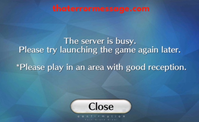 Server Is Busy Try Launching The Game Again Later Fgo
