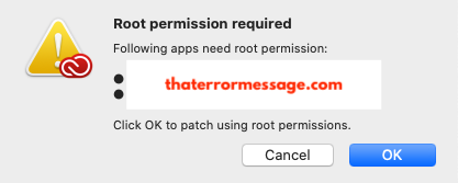 Root Permission Required Mac Adobe