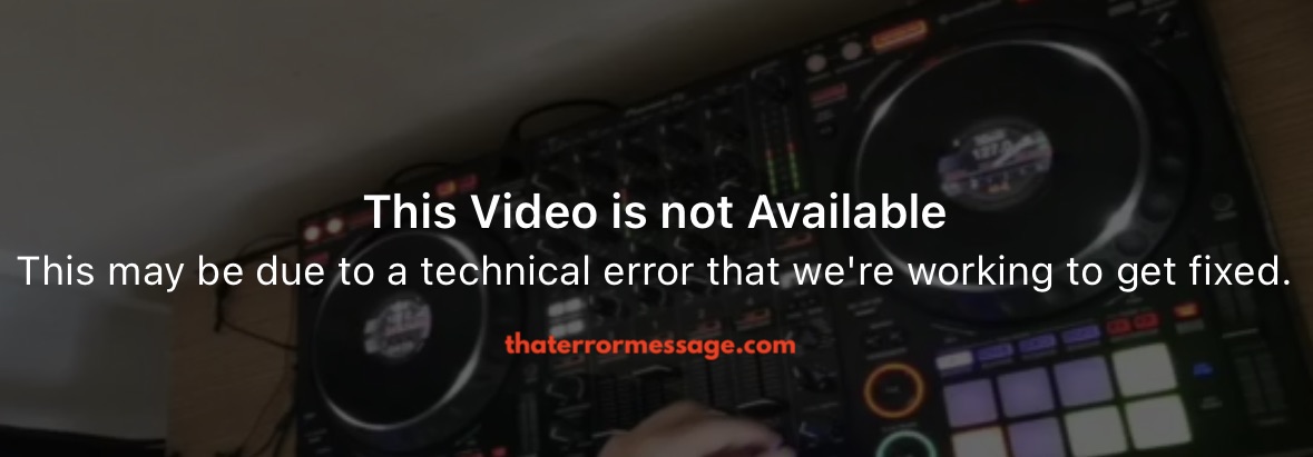 This Video Is Not Available Technical Error Facebook