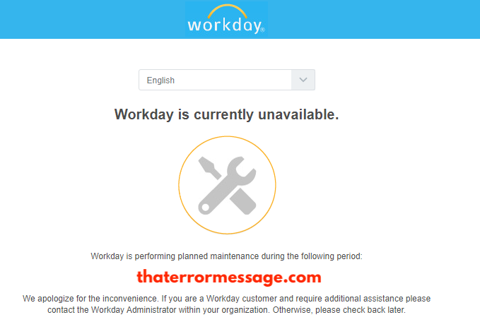 Workday Is Currently Unavailable