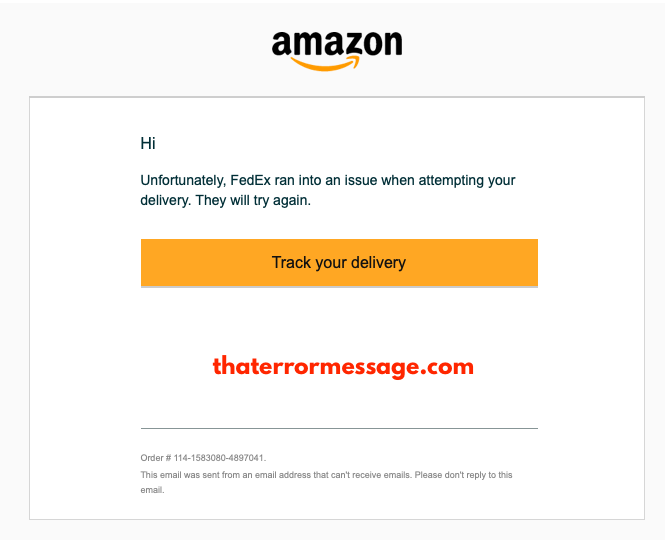 Unfortunately Fedex Ran Into An Issues Attempting Delivery Amazon