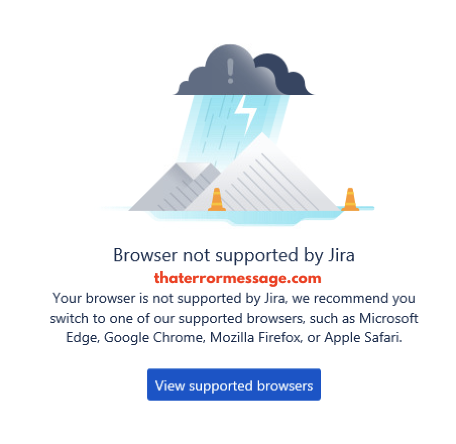 Browser Not Supported By Jira