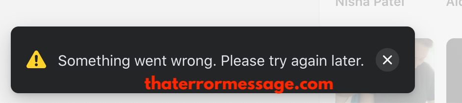 Something Went Wrong Please Try Agian Later Facebook