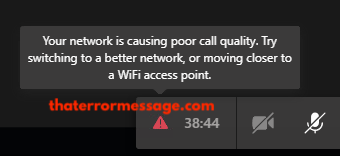 Your Network Is Causing Poor Call Quality Microsoft Teams