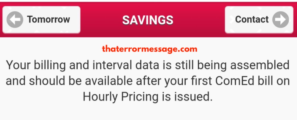 Comed Billing Interval Data Still Being Assembled Hourly Pricing