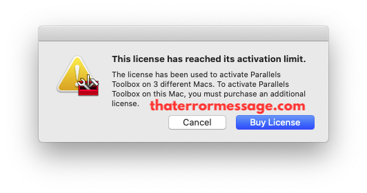 This License Has Reached Its Activation Limit Parallels Desktop