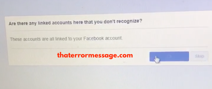 Are There Any Linked Accounts Here That You Dont Recognize Facebook